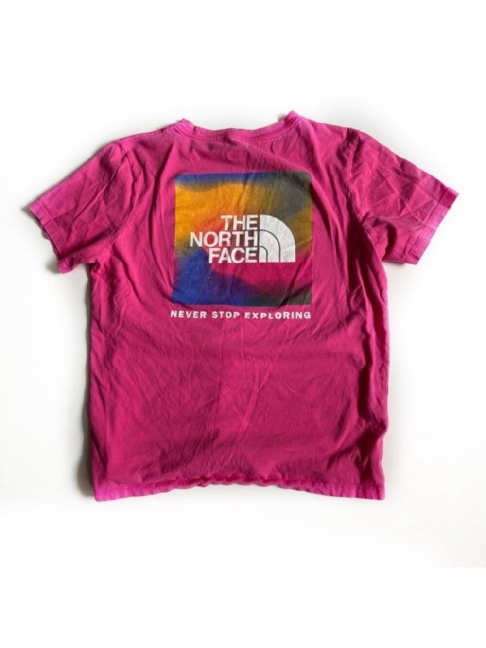 The North Face Pink Graphic Print Short Sleeve Tee Shirt - XS